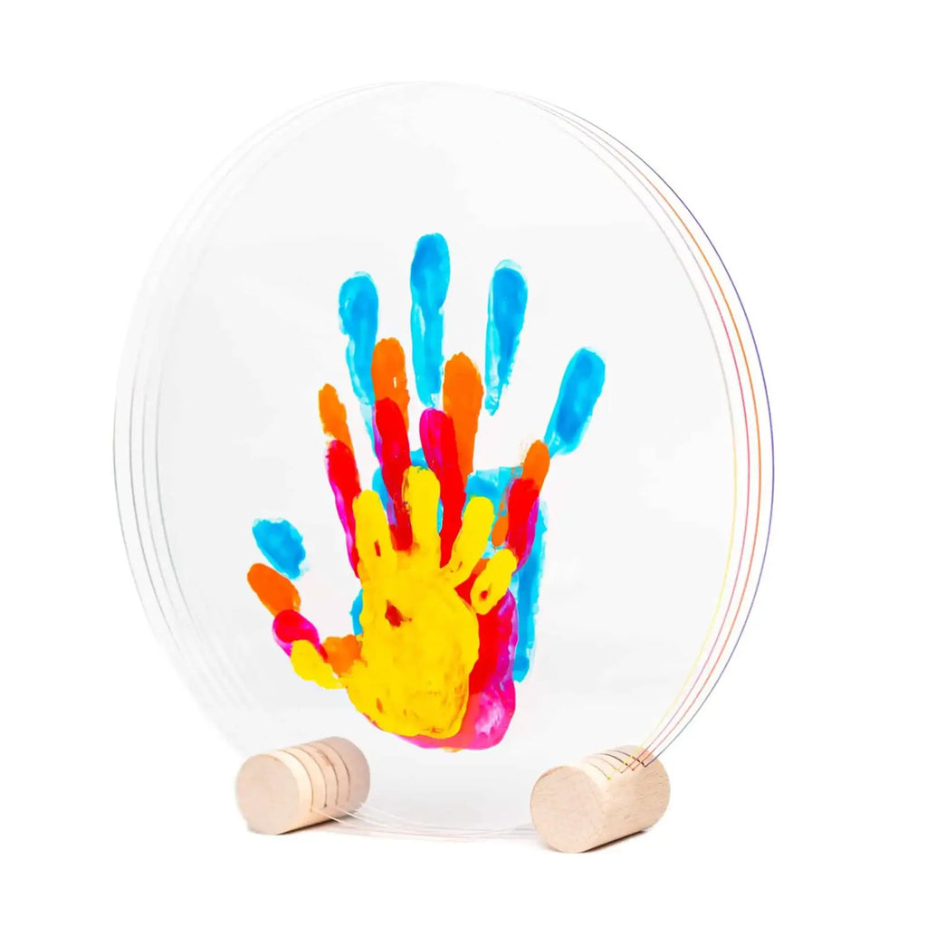 Kit 'Famille de 4 : Immortalisez les moments précieux en famille avec ce coffret d'empreintes sûr et personnalisable, fabriqué en France.