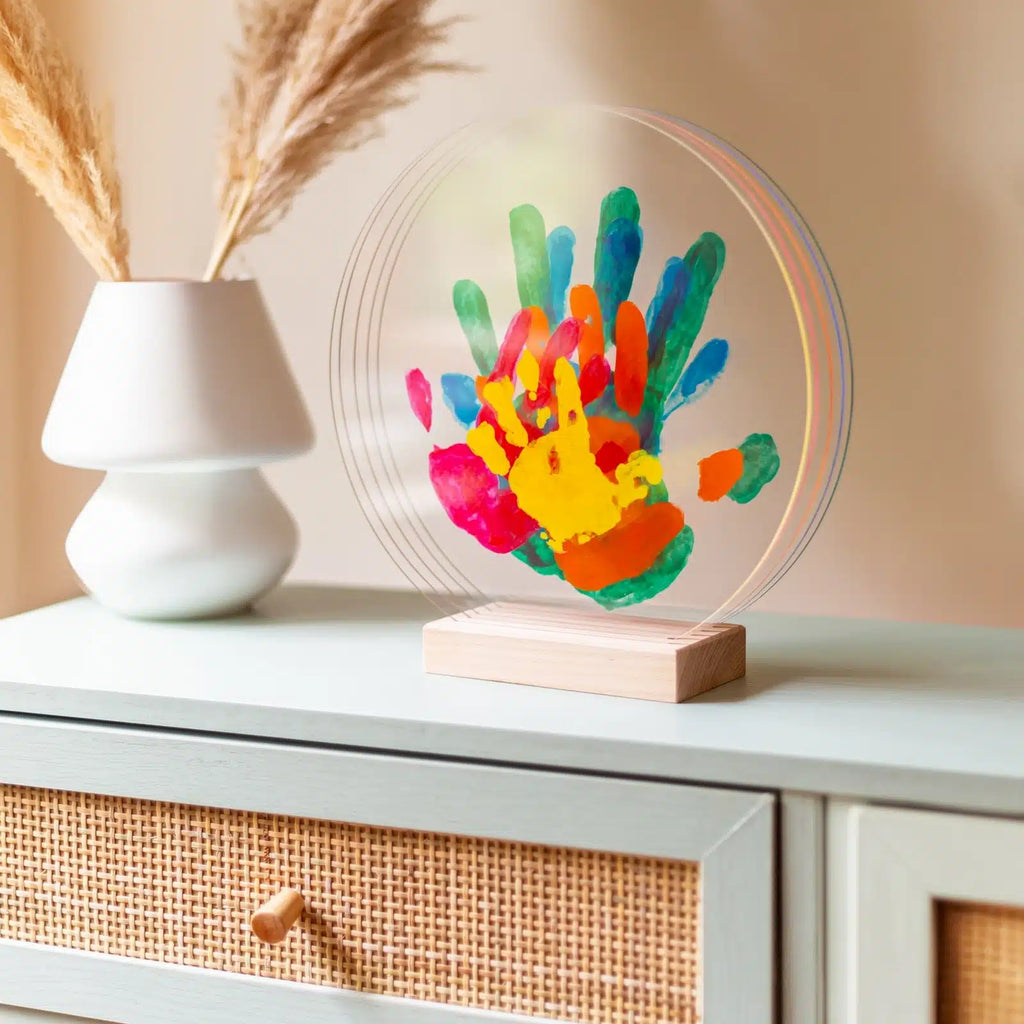 Louyou kit d'empreinte de main couleur peps pour une famille de 5 personnes