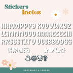 Louyou ALPHACUBES kit de 5 cubes noir blanc et gris avec stickers