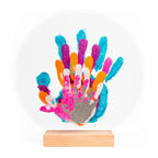 Kit d'empreinte de mains pour 6 personnes couleur nacre