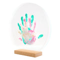 LouYou kit d'empreintes de mains pour 3 personnes couleur pastel