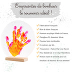 LouYou kit d'empreintes de mains pour 3 personnes couleur peps