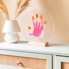 LouYou kit d'empreintes de mains pour 3 personnes couleur nacre