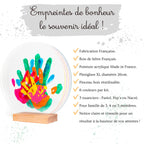 Kit d'empreinte de mains pour 6 personnes couleur peps